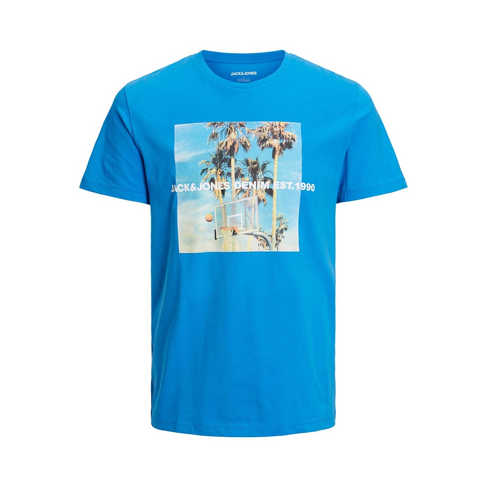 Jack and Jones Μπλε T-shirt C Neck - 12221007