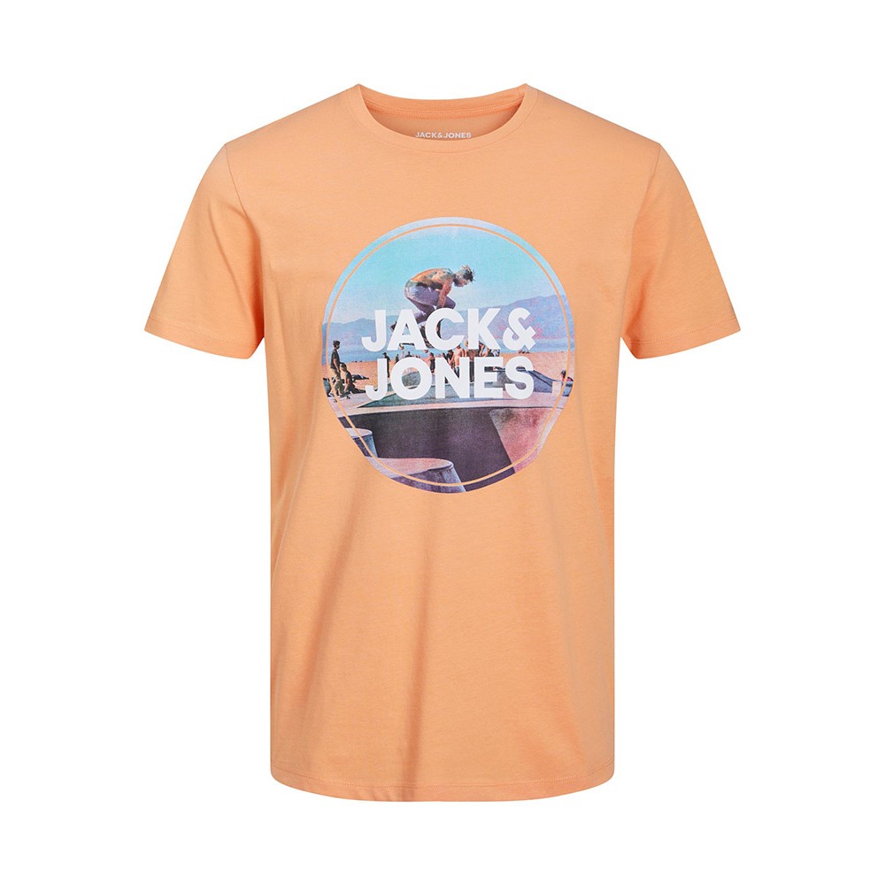 Jack and Jones Πορτοκαλί T-shirt C Neck - 12221007