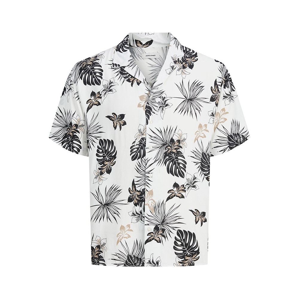 Jack and Jones Λευκό Floral Πουκάμισο Hawaiian - 12222959