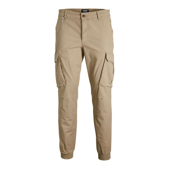Jack and Jones Μπεζ Παντελόνι Cargo - 12231346