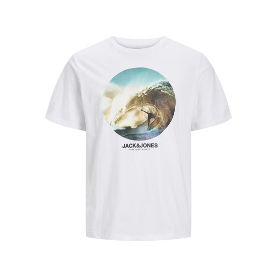 Jack and Jones Λευκό T-shirt C Neck - 12247798
