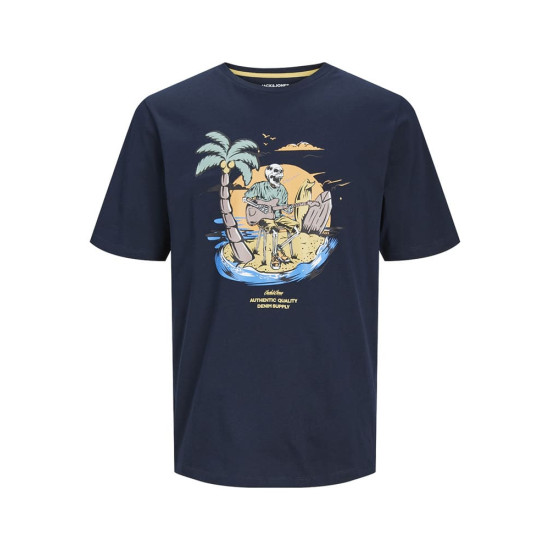 Jack and Jones Μπλε T-shirt C Neck - 12247808