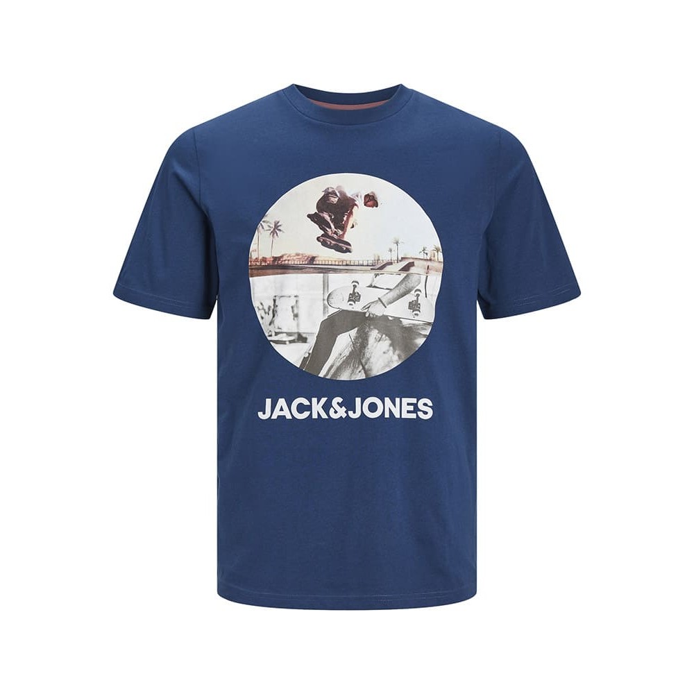 Jack and Jones Μπλε T-shirt C Neck - 12247982