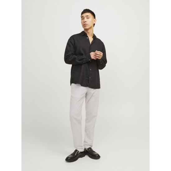 Jack and Jones Μπεζ Παντελόνι Linen Blend - 12248604