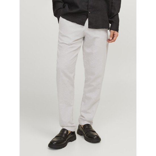 Jack and Jones Μπεζ Παντελόνι Linen Blend - 12248604