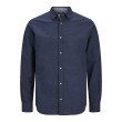 Jack and Jones Μπλε Πουκάμισο Linen Blend - 12248580