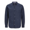 Jack and Jones Μπλε Πουκάμισο Linen Blend - 12248580
