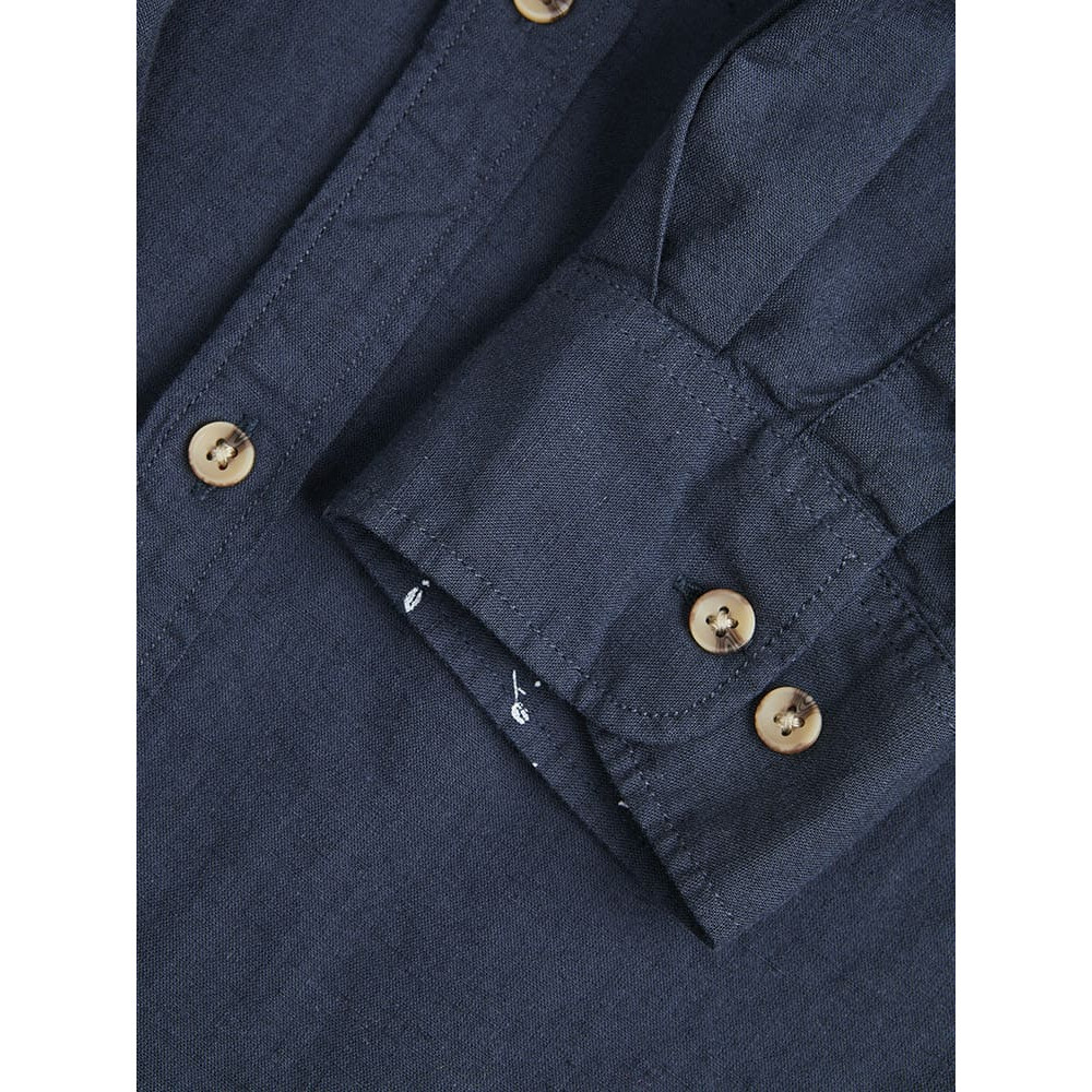 Jack and Jones Μπλε Πουκάμισο Linen Blend - 12248580