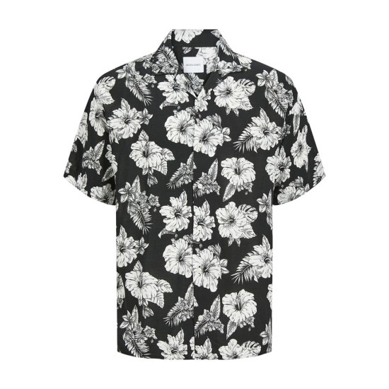 Jack and Jones Μαύρο Κοντομάνικο Πουκάμισο - 12249210