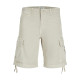 Jack and Jones Εκρού Βερμούδα Cargo - 12253122