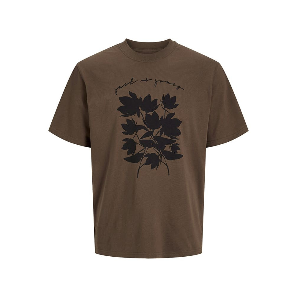 Jack and Jones Καφέ T-shirt C Neck- 12274150