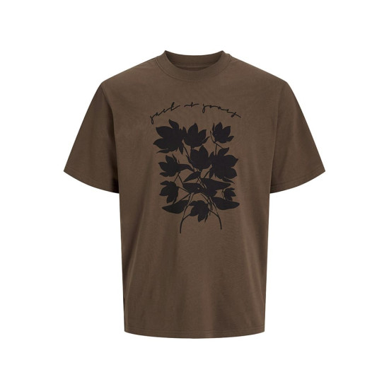 Jack and Jones Καφέ T-shirt C Neck- 12274150