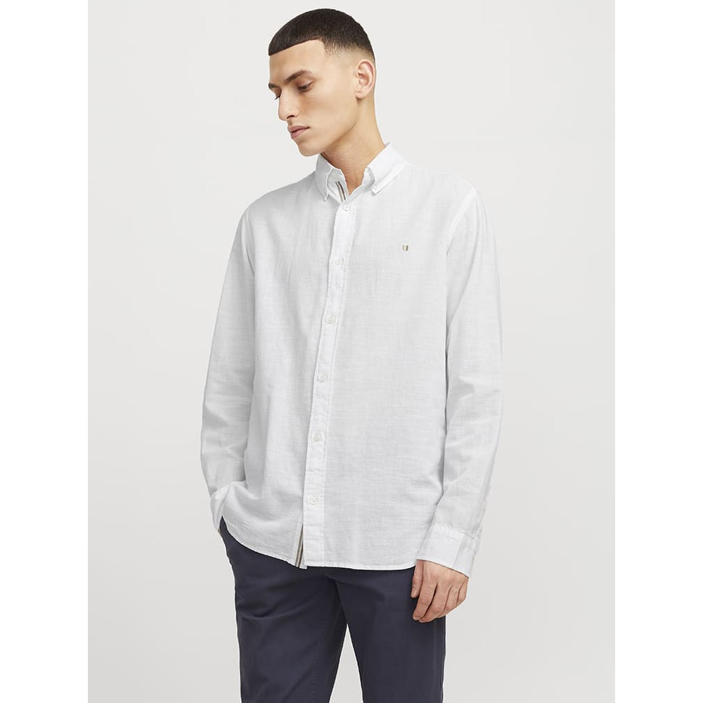 Jack and Jones Λευκό Πουκάμισο Button Down - 12274599