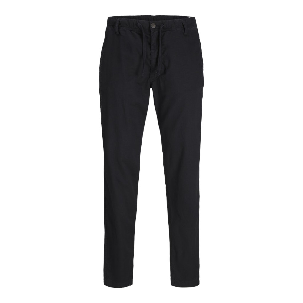 Jack and Jones Μαύρο Παντελόνι Linen Blend - 12274977