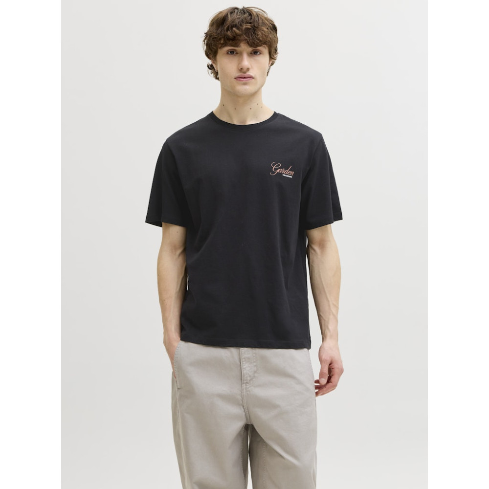 Jack and Jones Μαύρο T-shirt C Neck - 12288091
