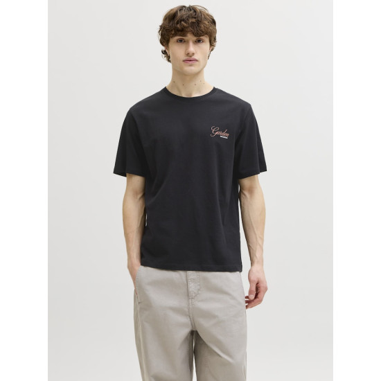 Jack and Jones Μαύρο T-shirt C Neck - 12288091
