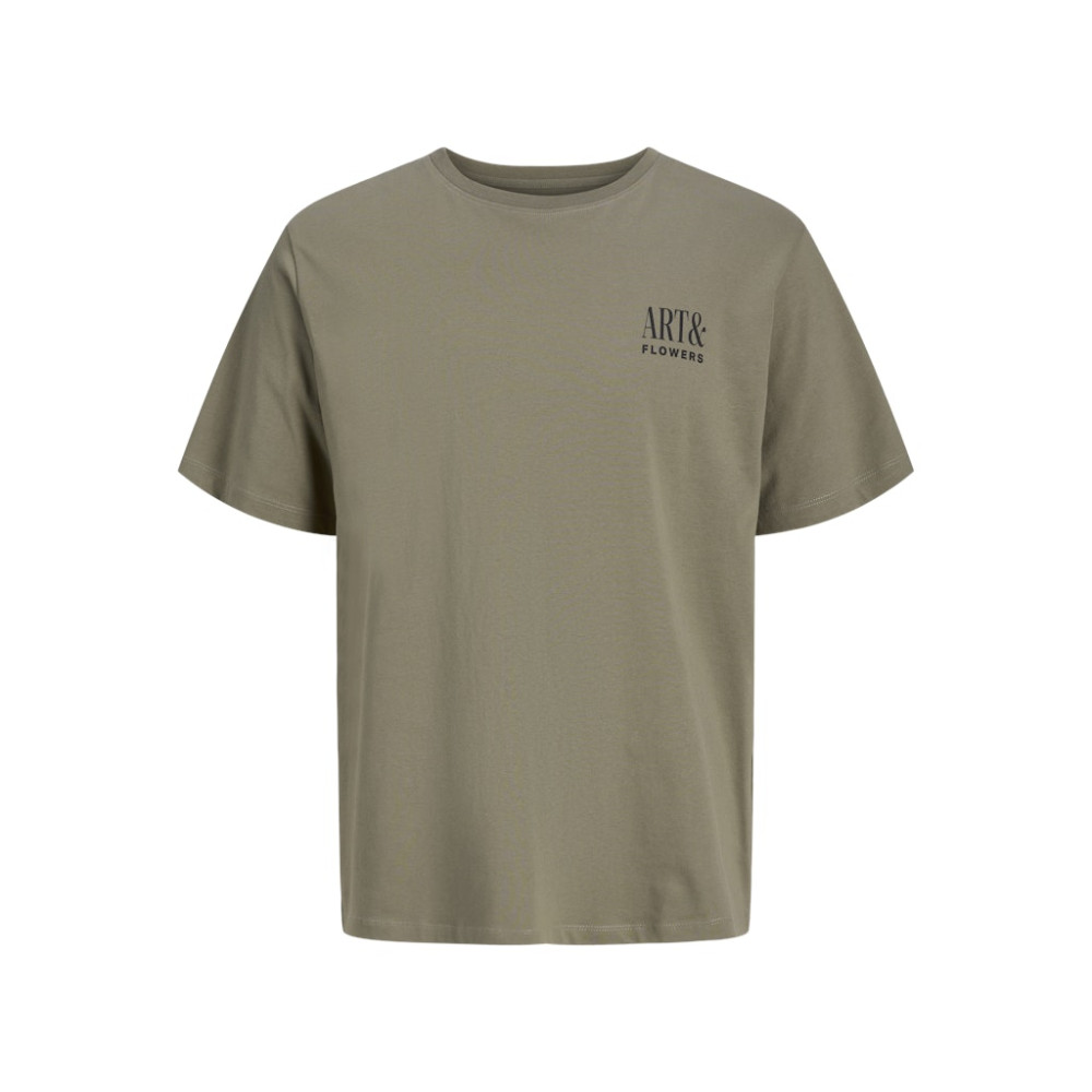 Jack and Jones Χακί T-shirt C Neck - 12288091
