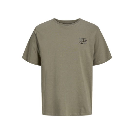 Jack and Jones Χακί T-shirt C Neck - 12288091