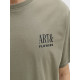 Jack and Jones Χακί T-shirt C Neck - 12288091