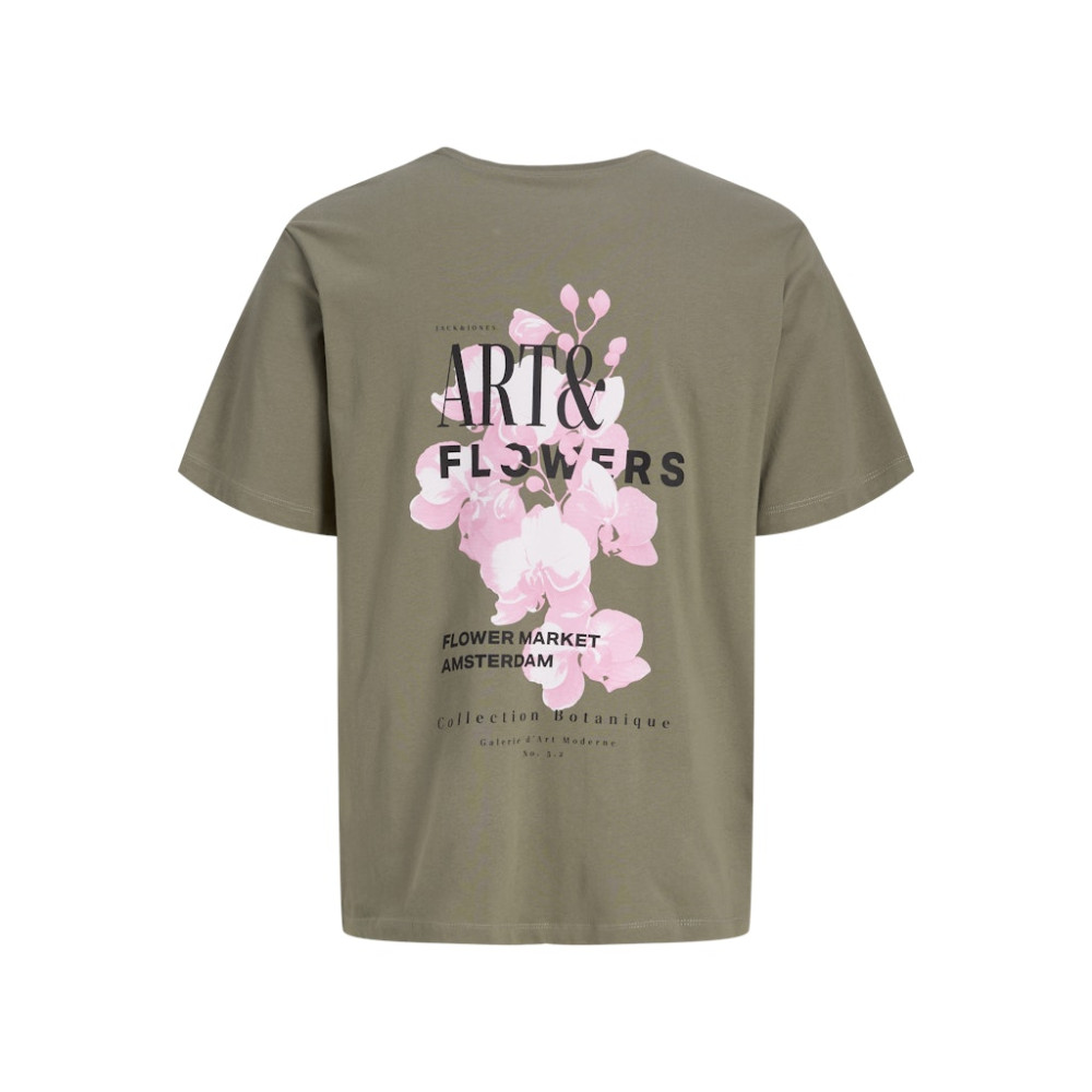 Jack and Jones Χακί T-shirt C Neck - 12288091