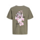 Jack and Jones Χακί T-shirt C Neck - 12288091