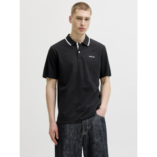 Jack and Jones Μαύρο Κοντομάνικο polo - 12288376