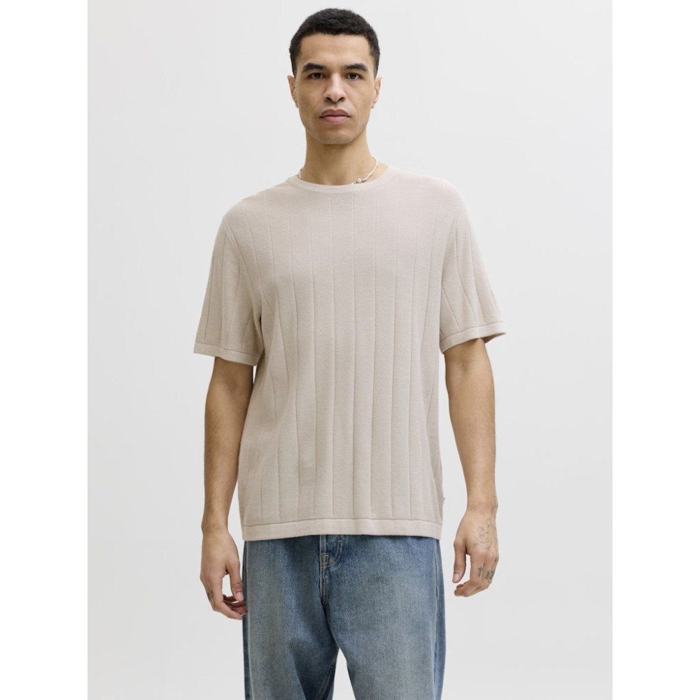 Jack and Jones Εκρού T-shirt C Neck - 12288582