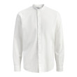 Jack and Jones Λευκό Πουκάμισο Mao Linen Blend - 12288601