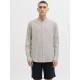 Jack and Jones Μπεζ Πουκάμισο Mao Linen Blend - 12288601