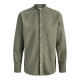 Jack and Jones Λαδί Πουκάμισο Mao Linen Blend - 12288601