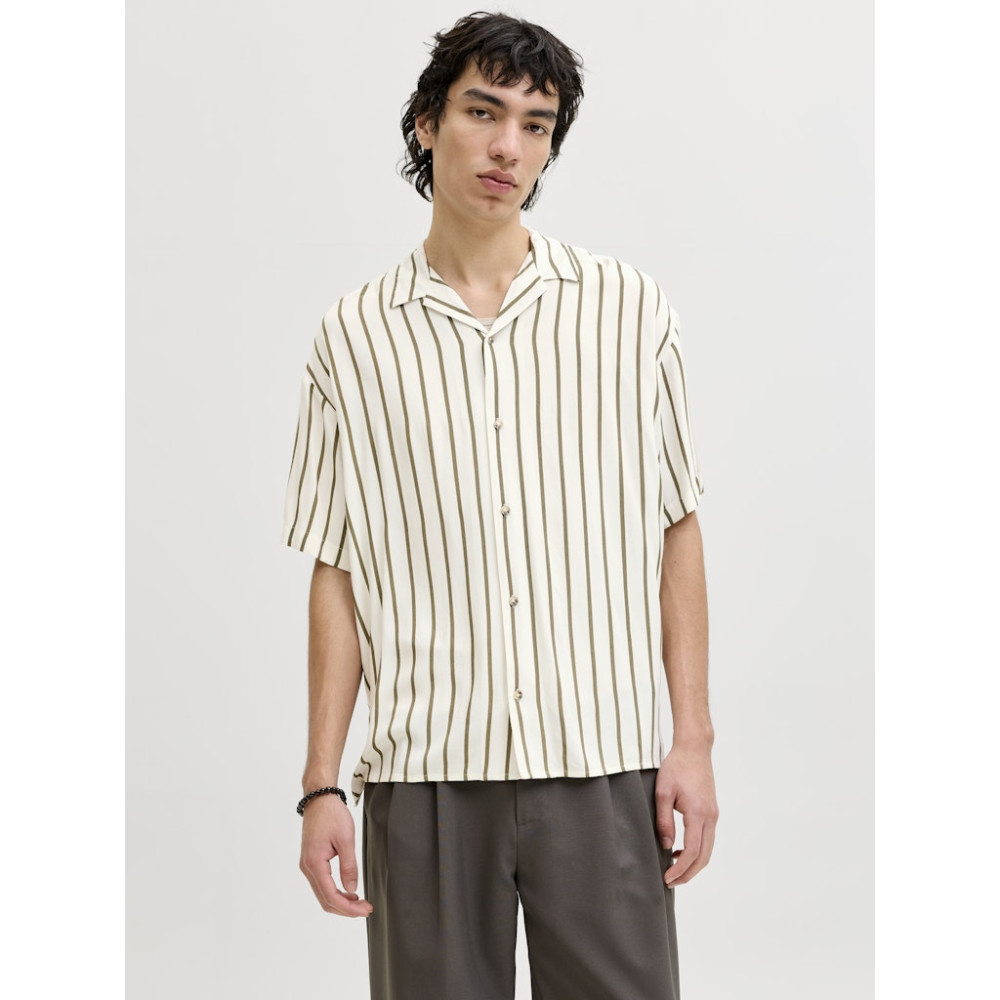 Jack and Jones Λαδί Πουκάμισο Ριγέ - 12288853