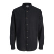 Jack and Jones Μαύρο Πουκάμισο Linen Blend - 12289174
