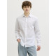 Jack and Jones Λευκό Πουκάμισο Linen Blend - 12289174