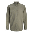 Jack and Jones Λαδί Πουκάμισο Linen Blend - 12289174