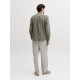 Jack and Jones Λαδί Πουκάμισο Linen Blend - 12289174