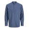 Jack and Jones Μπλε Πουκάμισο Linen Blend - 12289190