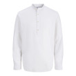 Jack and Jones Λευκό Πουκάμισο Linen Blend - 12289190