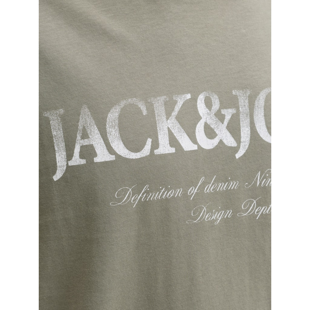 Jack and Jones Χακί T-shirt C Neck - 12290173