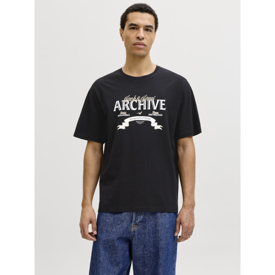 Jack & Jones Μαύρο T-Shirt C Neck - 12290417