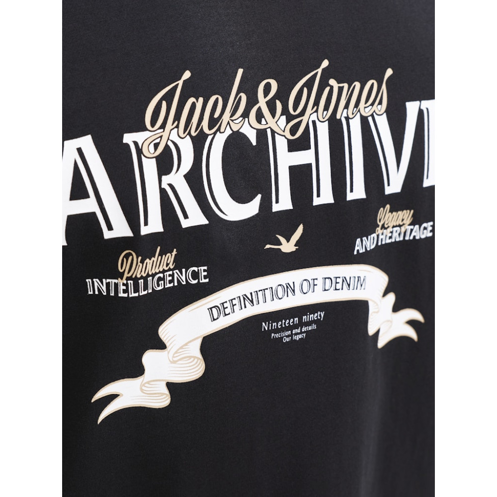 Jack & Jones Μαύρο T-Shirt C Neck - 12290417