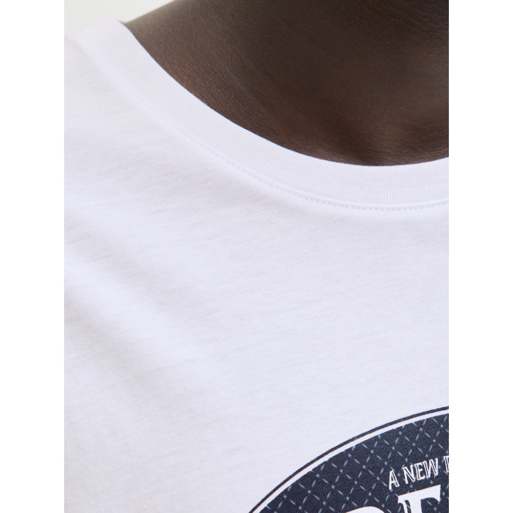 Jack & Jones Λευκό T-Shirt C Neck - 12290417