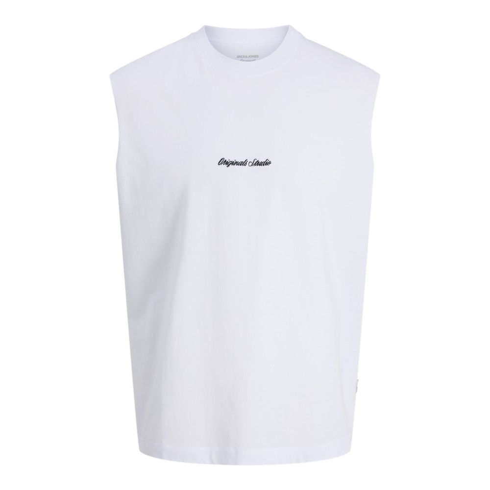 Jack and Jones Λευκό Αμάνικο T-shirt - 12292009