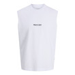 Jack and Jones Λευκό Αμάνικο T-shirt - 12292009