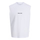 Jack and Jones Λευκό Αμάνικο T-shirt - 12292009
