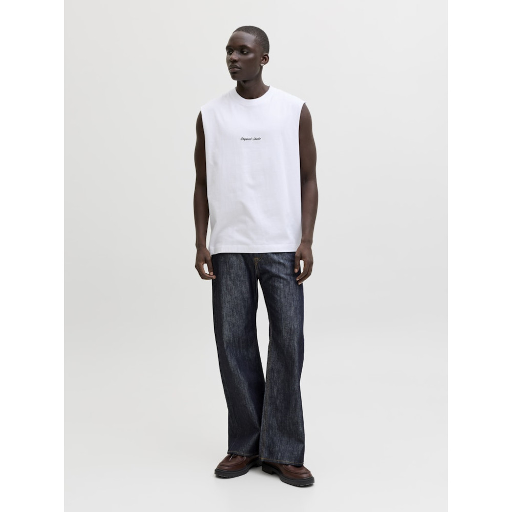 Jack and Jones Λευκό Αμάνικο T-shirt - 12292009