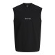 Jack and Jones Μαύρο Αμάνικο T-shirt - 12292009