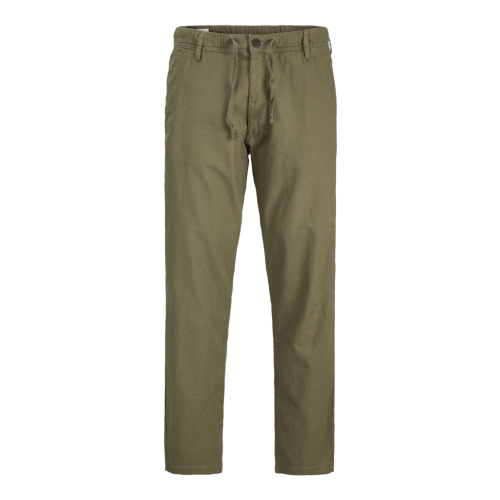 Jack and Jones Λαδί Παντελόνι Linen Blend - 12274977