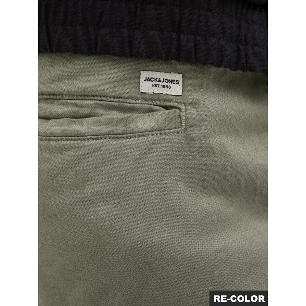 Jack and Jones Λαδί Παντελόνι Linen Blend - 12274977