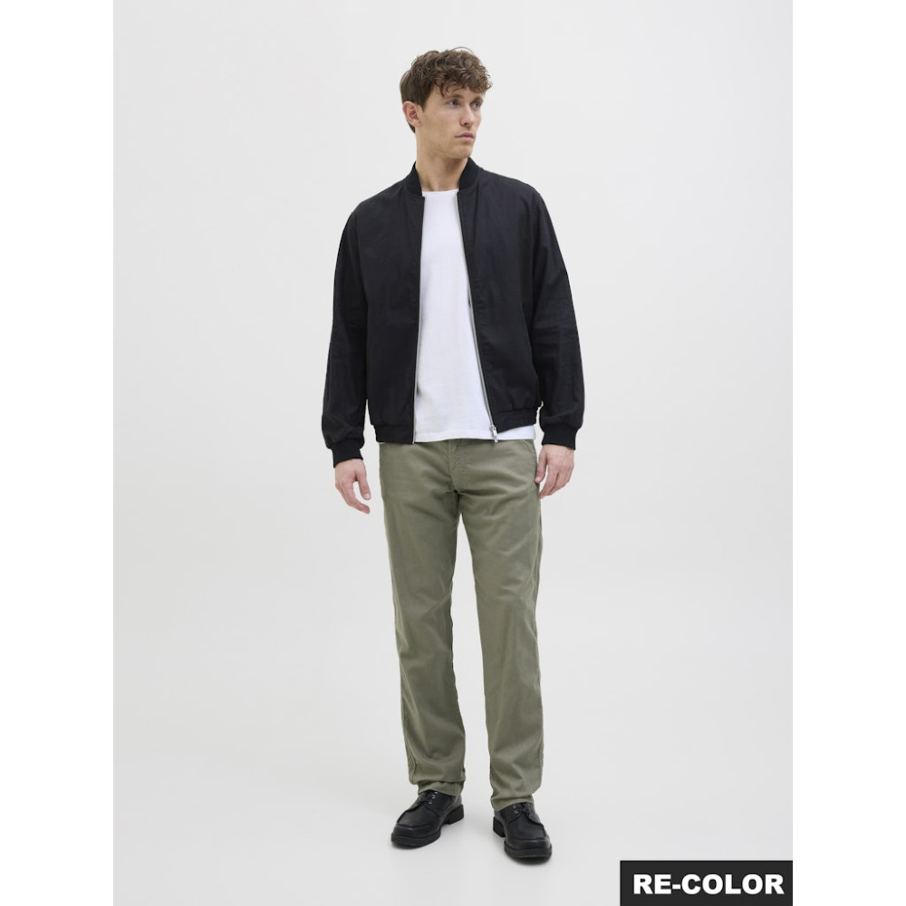 Jack and Jones Λαδί Παντελόνι Linen Blend - 12274977