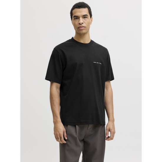 Jack and Jones Μαύρο T-shirt C Neck - 12292397